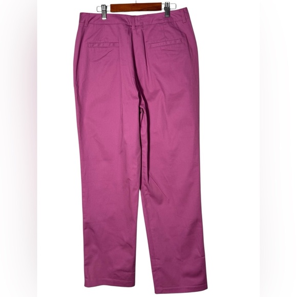 Larry Levine Stretch SPT Trousers Dress Pant Mauve Pink Hi-Waist Size 10 NWT - Picture 6 of 10